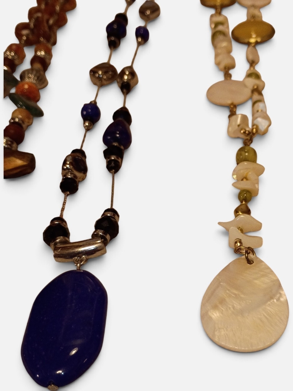 Chico's Multi-Necklace Set with Red, Green, Blue & Gold Accents - Picture 5 of 6